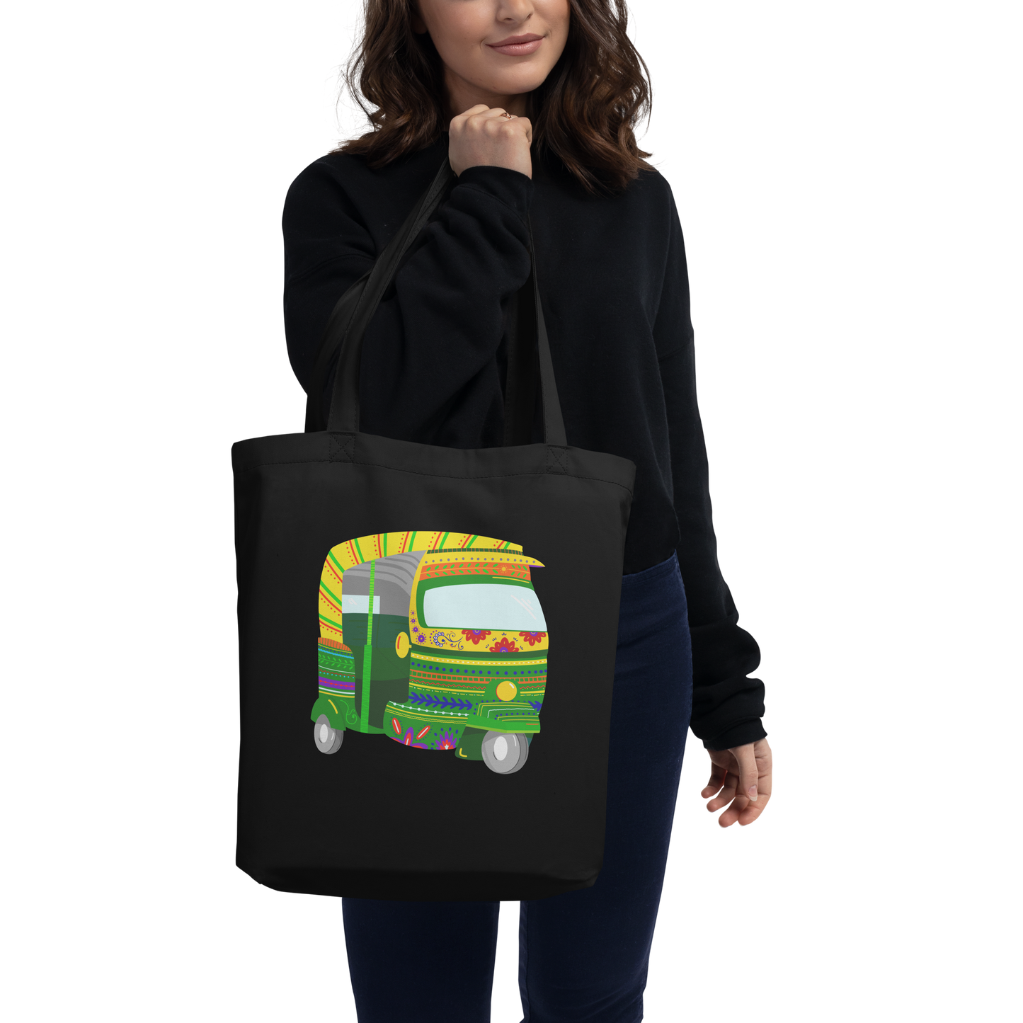 Indian Rickshaw Eco Tote Bag