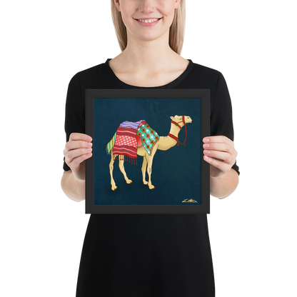 Dubai Camel Painting Middle Eastern Wall Art