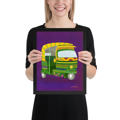 Rickshaw Indian Wall Art