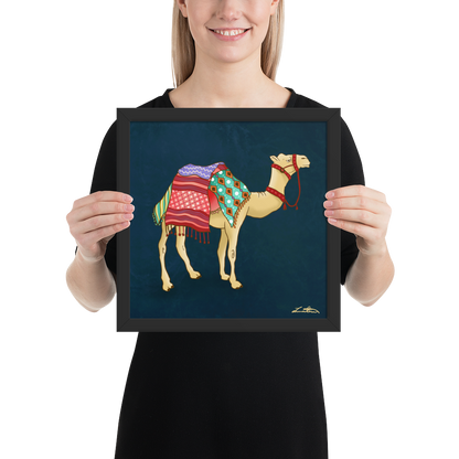 Dubai Camel Painting Middle Eastern Wall Art