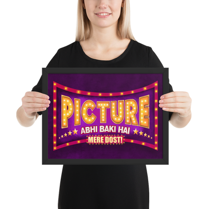 Picture Abhi Baki Hai Bollywood Desi Art Print