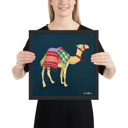 Dubai Camel Painting Middle Eastern Wall Art