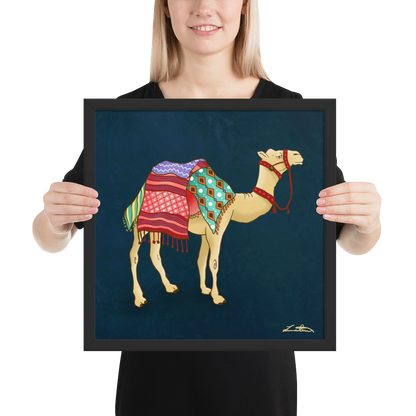 Dubai Camel Painting Middle Eastern Wall Art