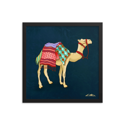 Dubai Camel Painting Middle Eastern Wall Art