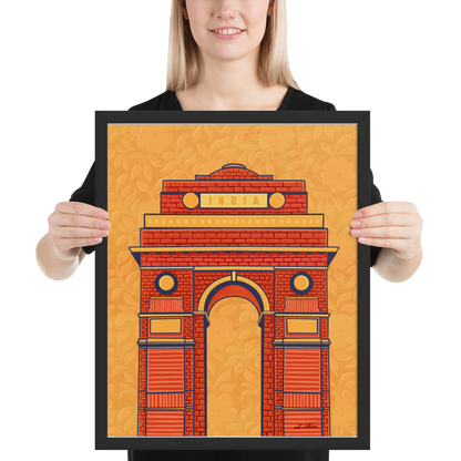 India Gate Desi Art Print