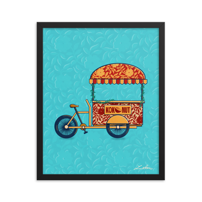 Indian Rickshaw Bicycle Painting