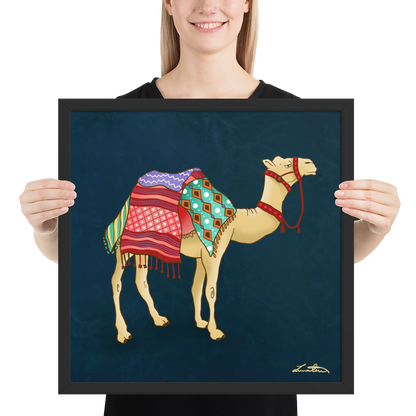 Dubai Camel Painting Middle Eastern Wall Art