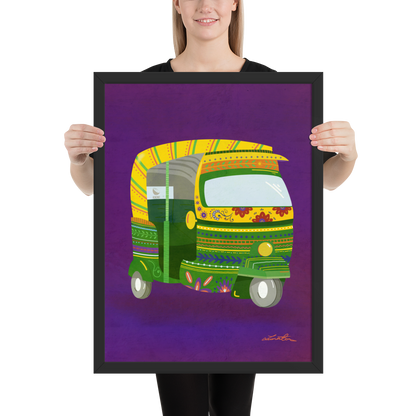Rickshaw Indian Wall Art