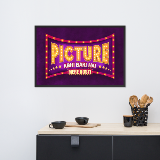 Picture Abhi Baki Hai Bollywood Desi Art Print