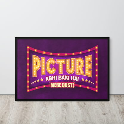 Picture Abhi Baki Hai Bollywood Desi Art Print