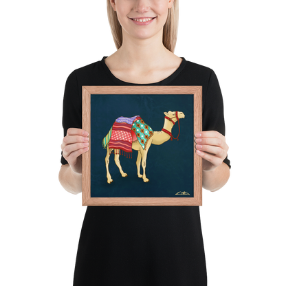 Dubai Camel Painting Middle Eastern Wall Art