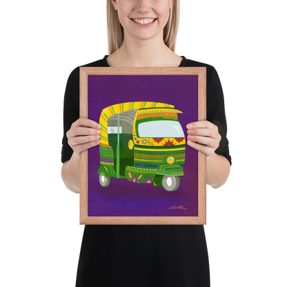 Rickshaw Indian Wall Art