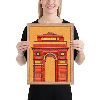 India Gate Desi Art Print