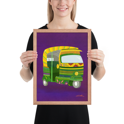 Rickshaw Indian Wall Art