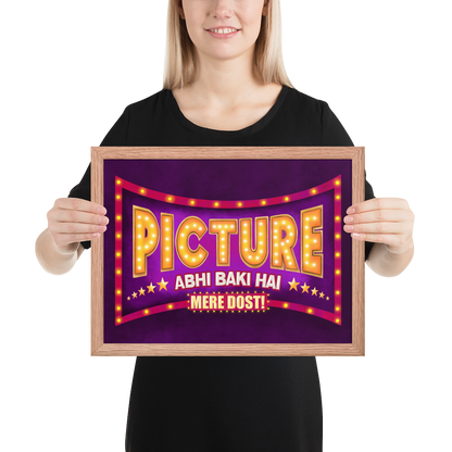 Picture Abhi Baki Hai Bollywood Desi Art Print