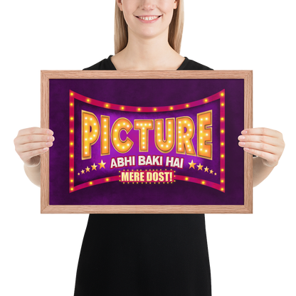 Picture Abhi Baki Hai Bollywood Desi Art Print
