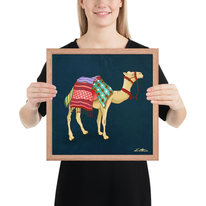 Dubai Camel Painting Middle Eastern Wall Art