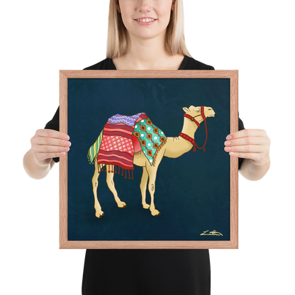 Dubai Camel Painting Middle Eastern Wall Art