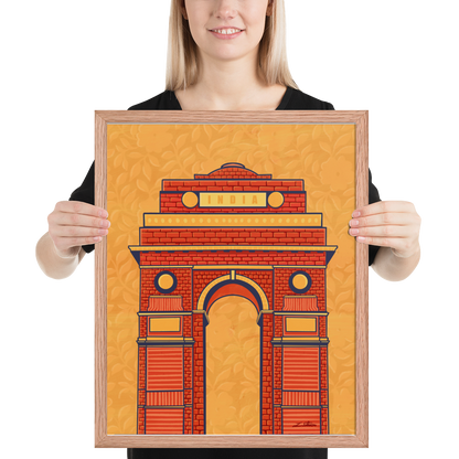 India Gate Desi Art Print
