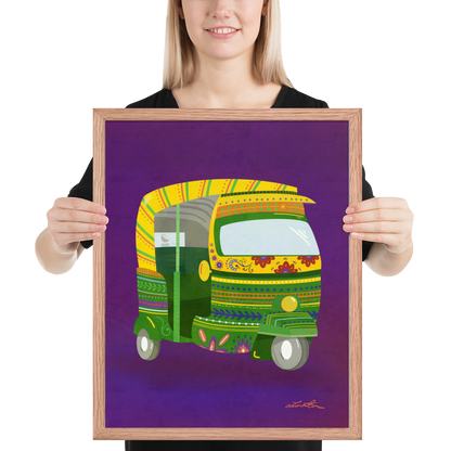 Rickshaw Indian Wall Art