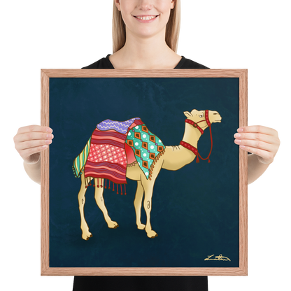 Dubai Camel Painting Middle Eastern Wall Art