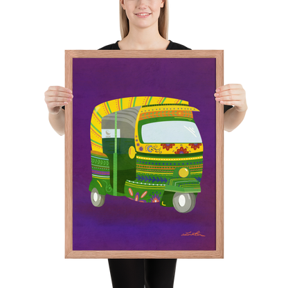 Rickshaw Indian Wall Art