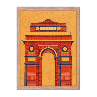 India Gate Desi Art Print