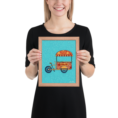 Indian Rickshaw Bicycle Painting