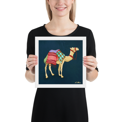 Dubai Camel Painting Middle Eastern Wall Art