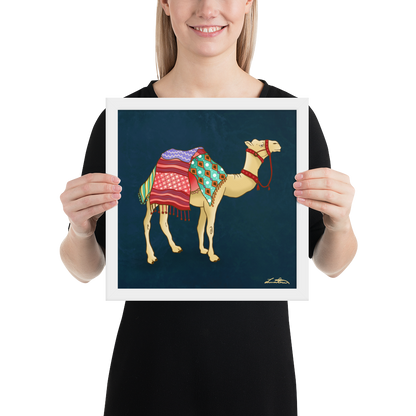 Dubai Camel Painting Middle Eastern Wall Art