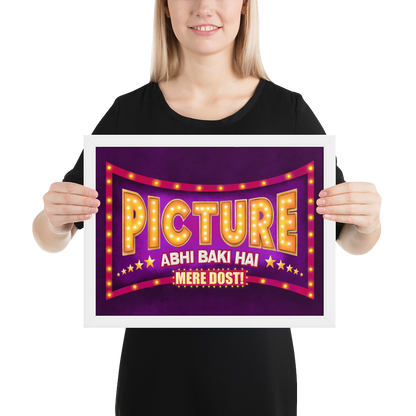 Picture Abhi Baki Hai Bollywood Desi Art Print