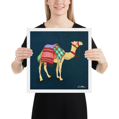Dubai Camel Painting Middle Eastern Wall Art