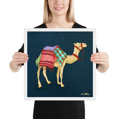 Dubai Camel Painting Middle Eastern Wall Art