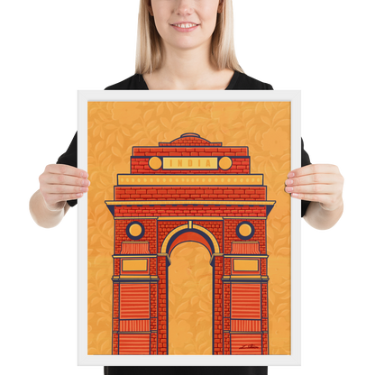 India Gate Desi Art Print