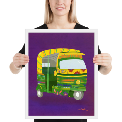 Rickshaw Indian Wall Art