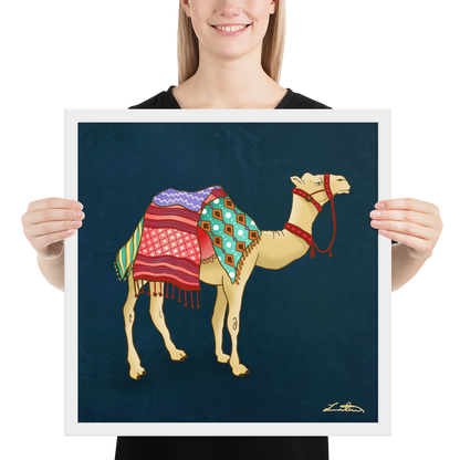 Dubai Camel Painting Middle Eastern Wall Art