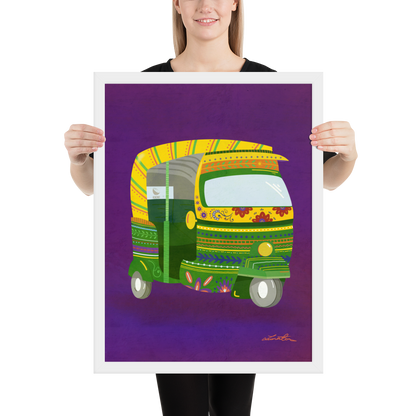 Rickshaw Indian Wall Art