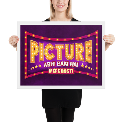 Picture Abhi Baki Hai Bollywood Desi Art Print