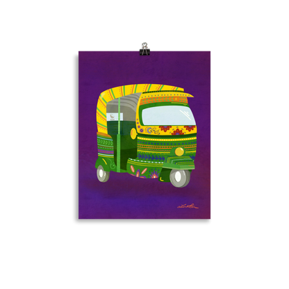 Rickshaw Indian Wall Art