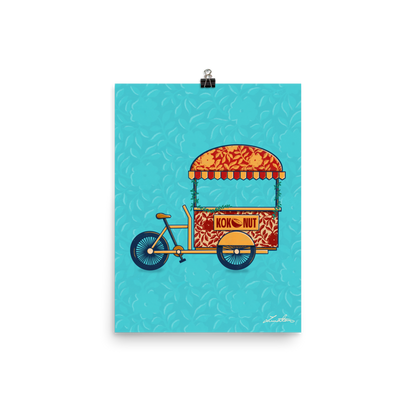 Indian Rickshaw Bicycle Painting