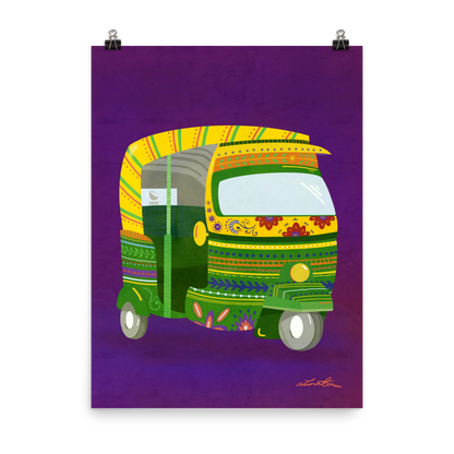 Rickshaw Indian Wall Art