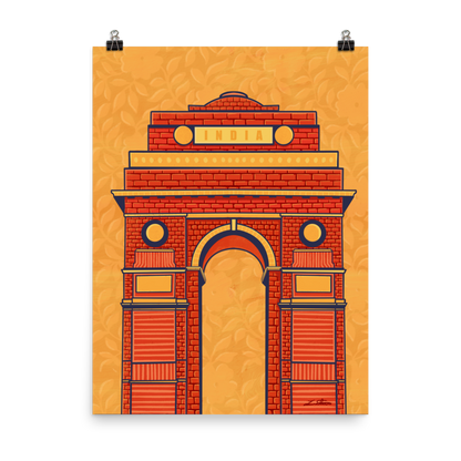 India Gate Desi Art Print