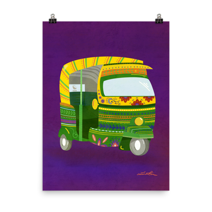 Rickshaw Indian Wall Art