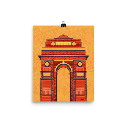 India Gate Desi Art Print