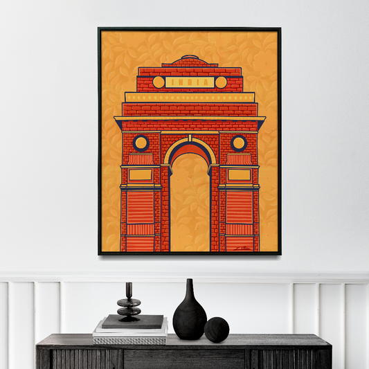 India Gate Desi Art Print