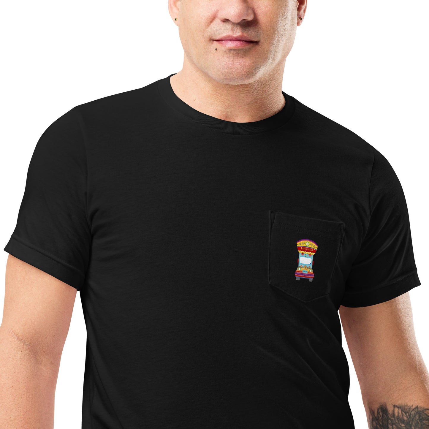 Pakistani Truck Art Pocket T-Shirt