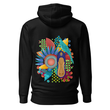 Khusa Pakistani Art Desi Hoodie (on back)