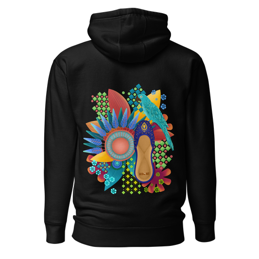 Khusa Pakistani Art Desi Hoodie (on back)