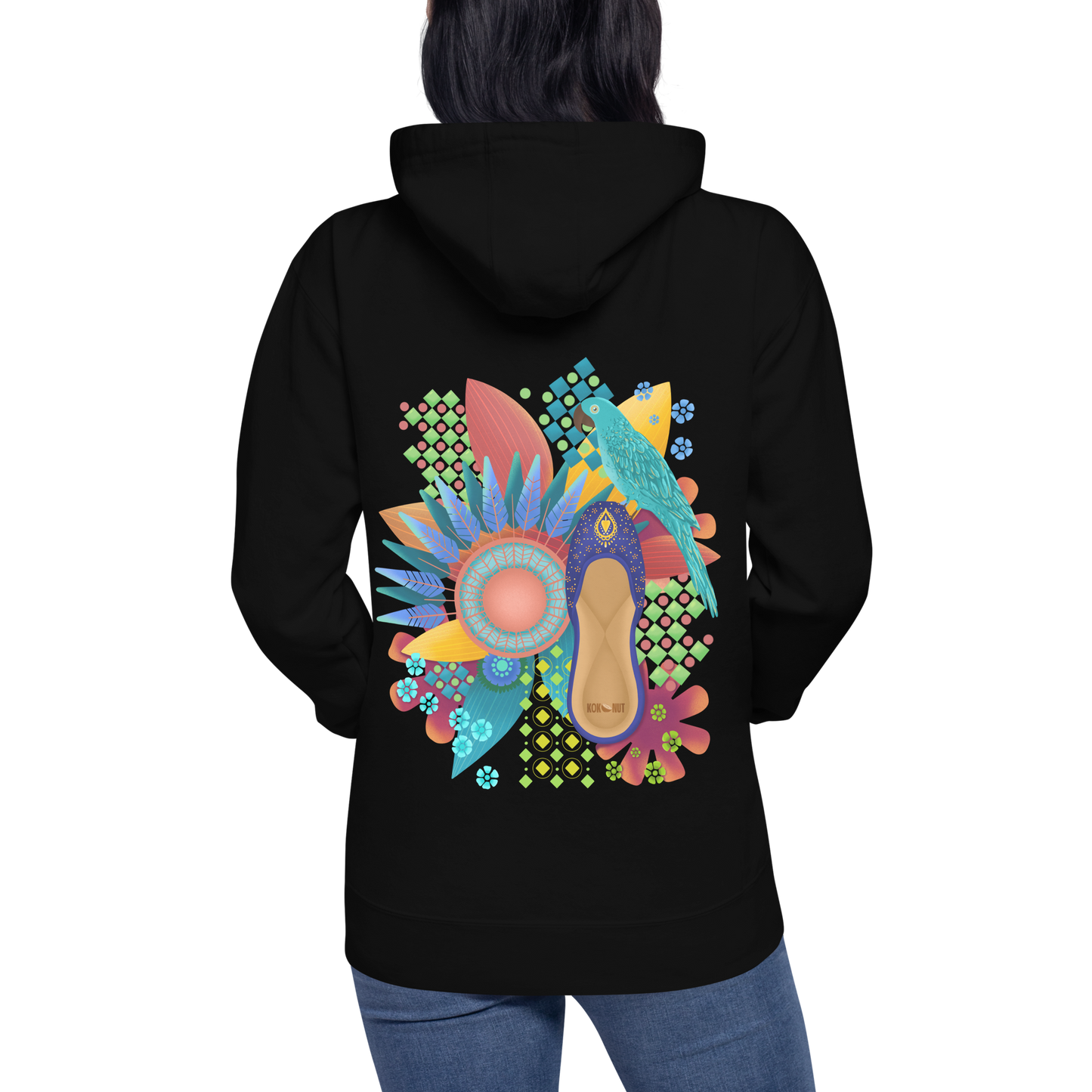Khusa Pakistani Art Desi Hoodie (on back)