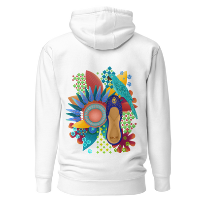Khusa Pakistani Art Desi Hoodie (on back)